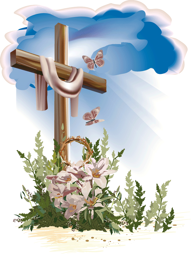 Holy Week & Easter 2014 - Holy Cross With Flowers , HD Wallpaper & Backgrounds