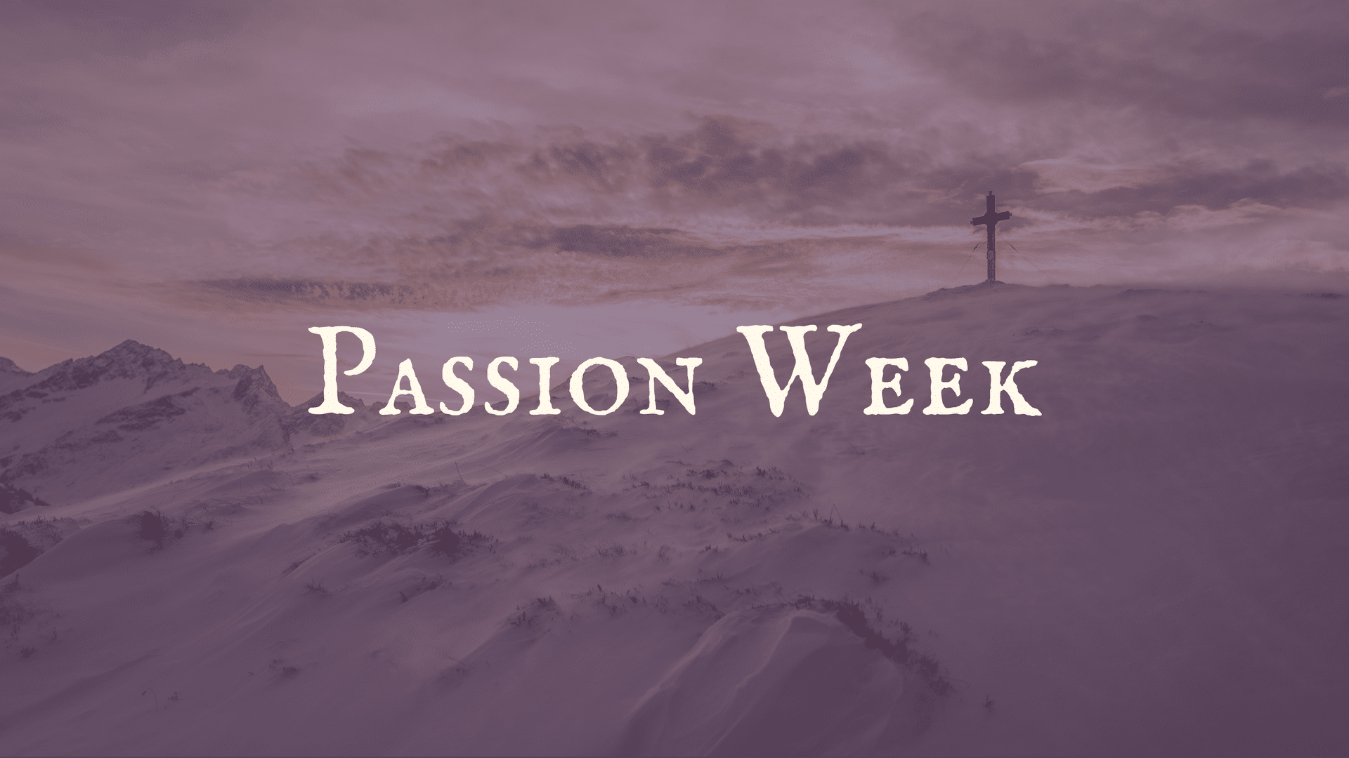 Passion Week Is A Tradition That Many Christians Observe - Holy Week Passion Week , HD Wallpaper & Backgrounds