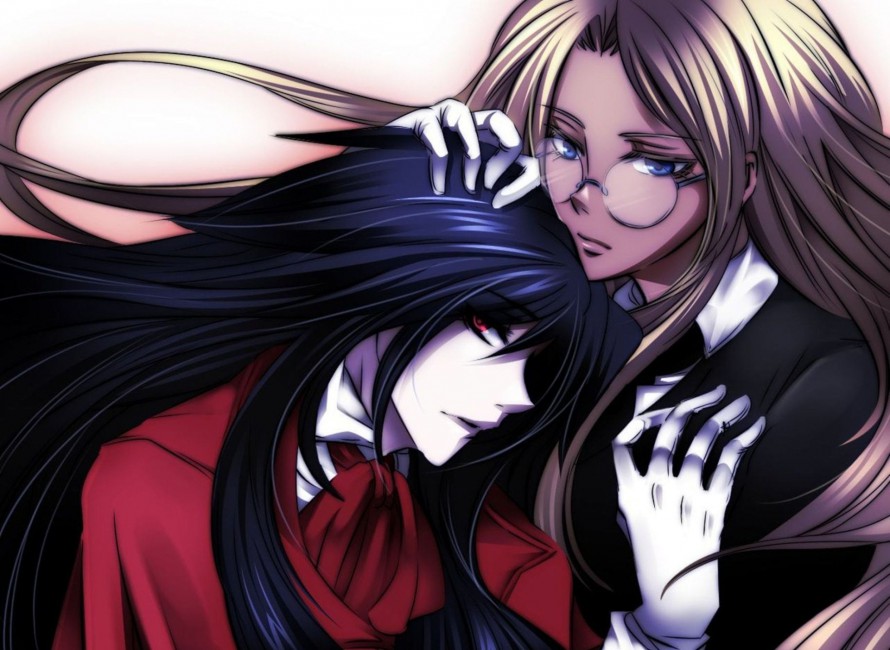 Hellsing Alucard Female Integra Vampire - Sir Integra And Alucard , HD Wallpaper & Backgrounds