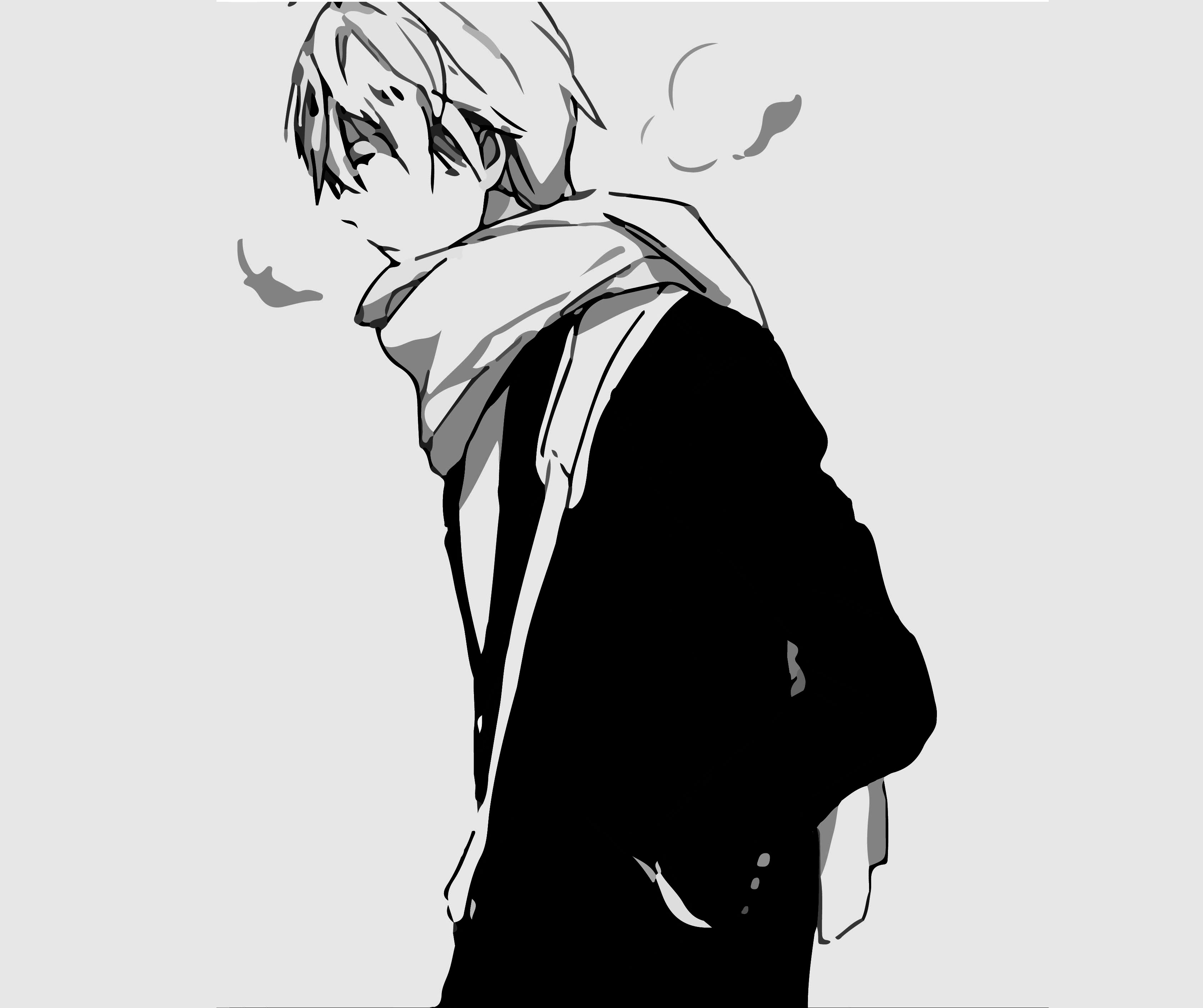 Sketch Sad Feeling Boy Wallpapers Sad Anime Boy Images - Sad Boy Anime Sad , HD Wallpaper & Backgrounds