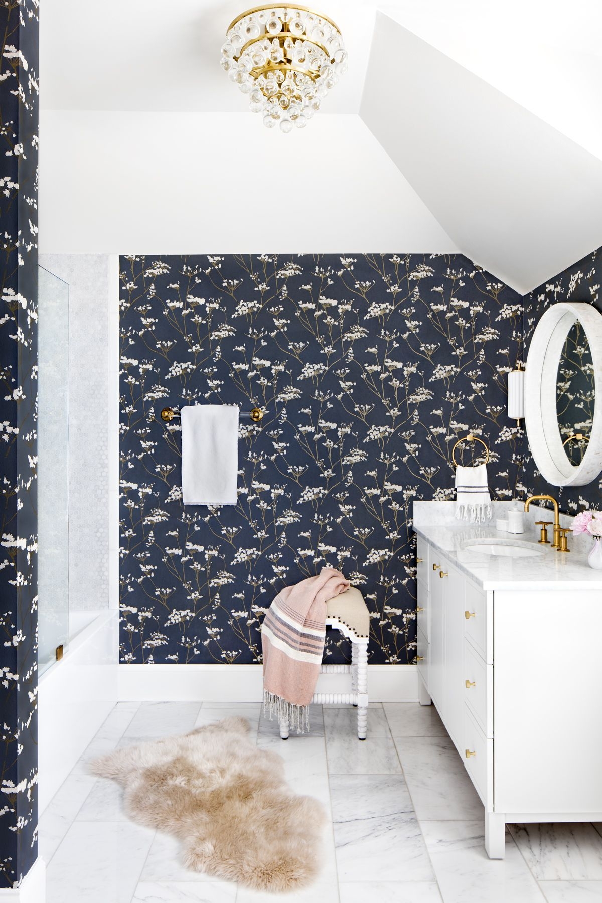 Stephanie Gamble Interiors Bathroom In Our Hampton - Bathroom , HD Wallpaper & Backgrounds