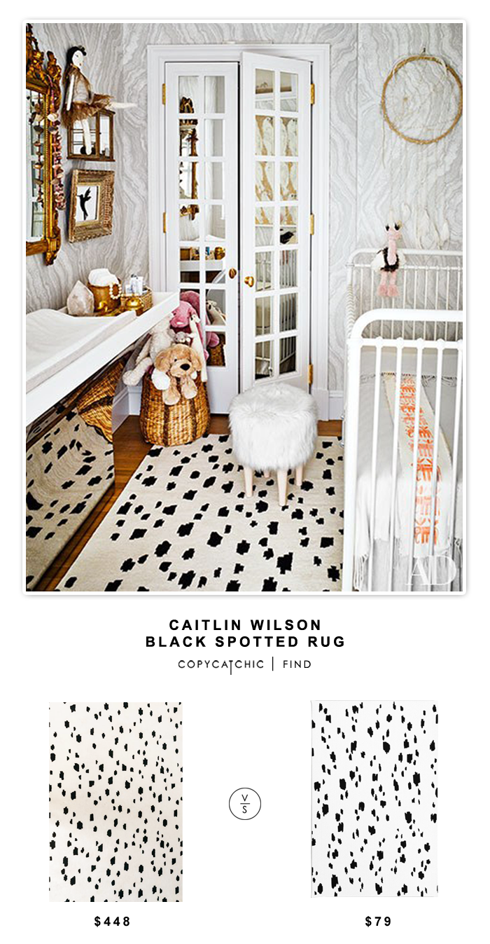 Caitlin Wilson Black Spotted Rug - Caitlin Wilson Spotted Rug , HD Wallpaper & Backgrounds