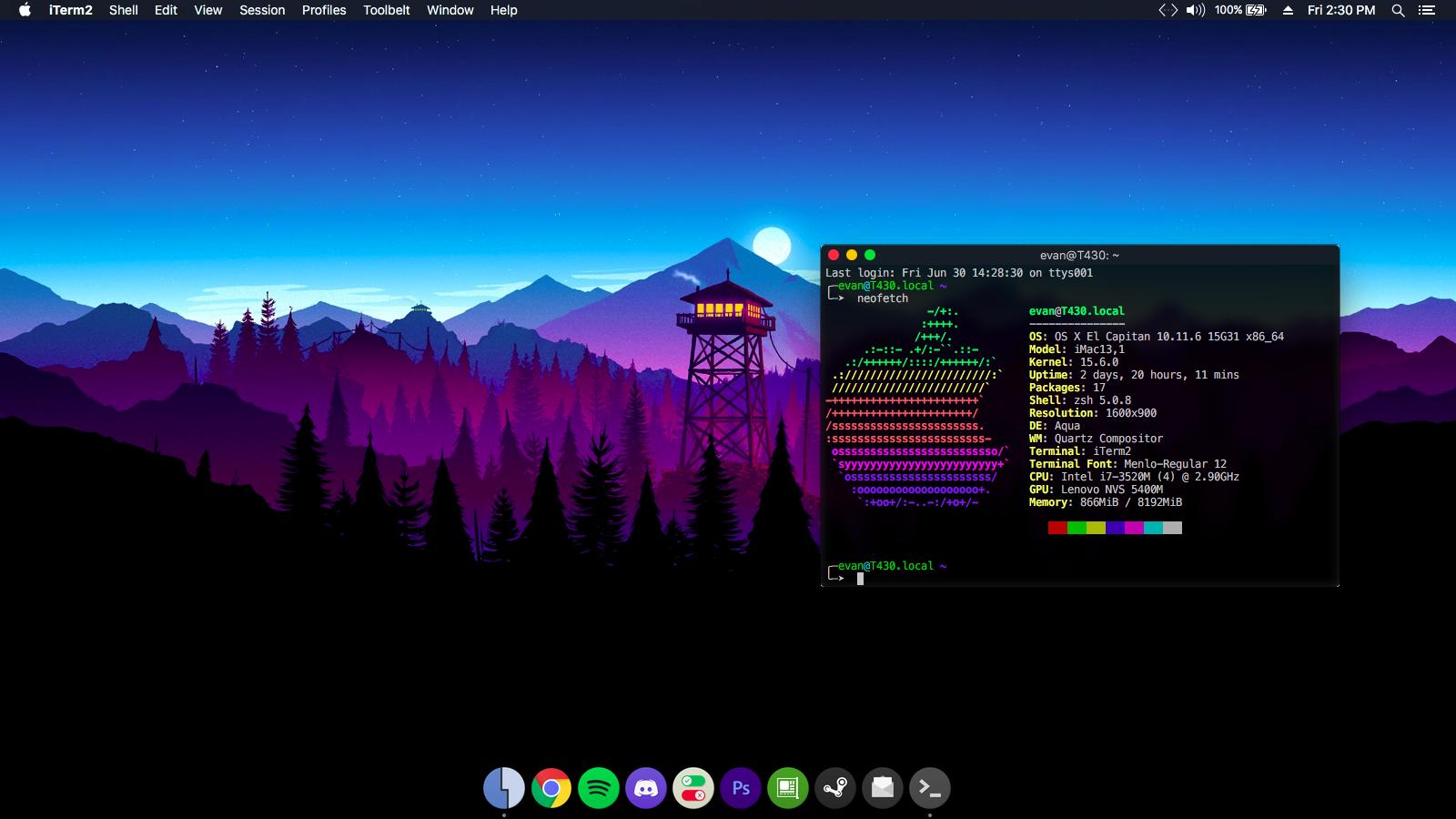 [macos] My Hackintosh Desktop - Background Firewatch , HD Wallpaper & Backgrounds