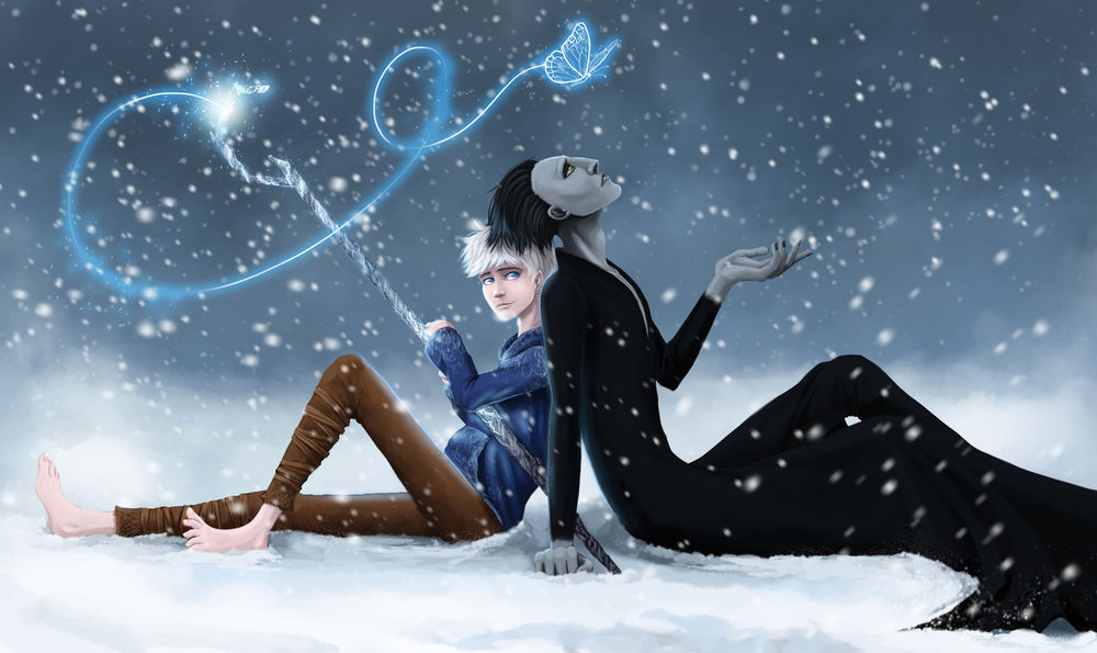Wallpaper Jack Frost / Jack Frost And Pitch Black / - Джек Фрост И Бугимен , HD Wallpaper & Backgrounds