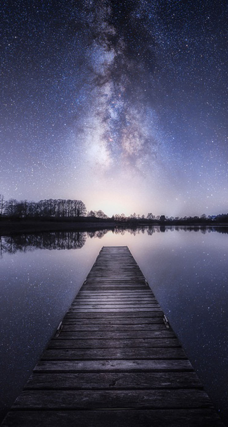 Pier To The Stars - Milky Way , HD Wallpaper & Backgrounds