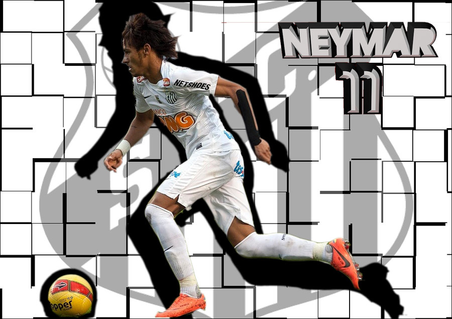 Santos - Neymar Team Santos Fc , HD Wallpaper & Backgrounds