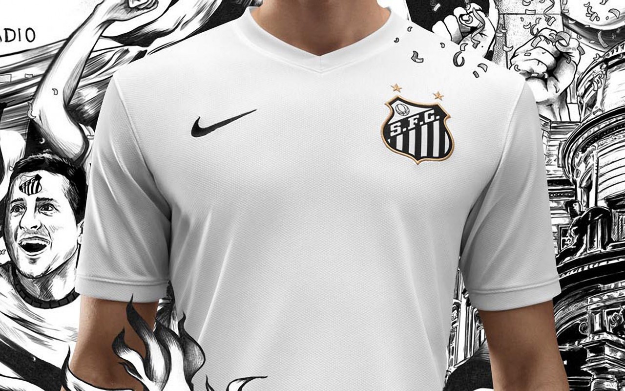 Santos Fc 2014-15 Nike Home Kit Jersey Wallpaper - Santos Fc , HD Wallpaper & Backgrounds
