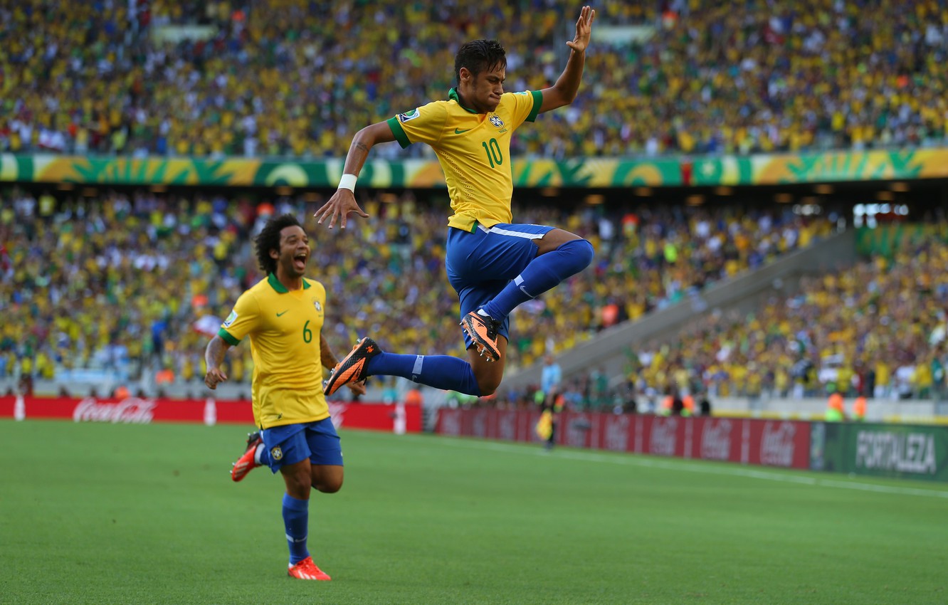Photo Wallpaper Sport, Football, Form, Brazil, Fc Barcelona, - Neymar Brazil Football Team , HD Wallpaper & Backgrounds