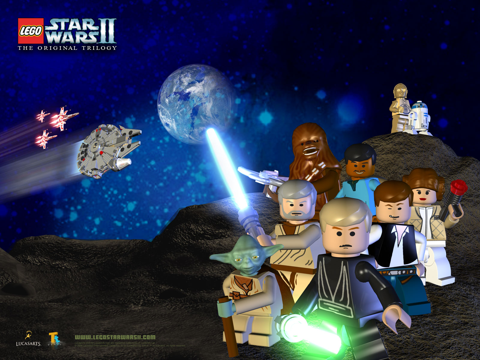 Wallpaper Tapety - Lego Star Wars The Complete Saga , HD Wallpaper & Backgrounds