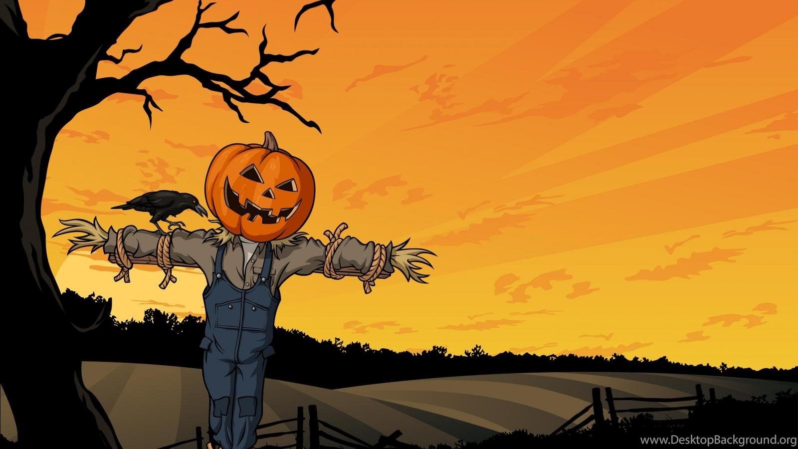 Halloween Scarecrow , HD Wallpaper & Backgrounds