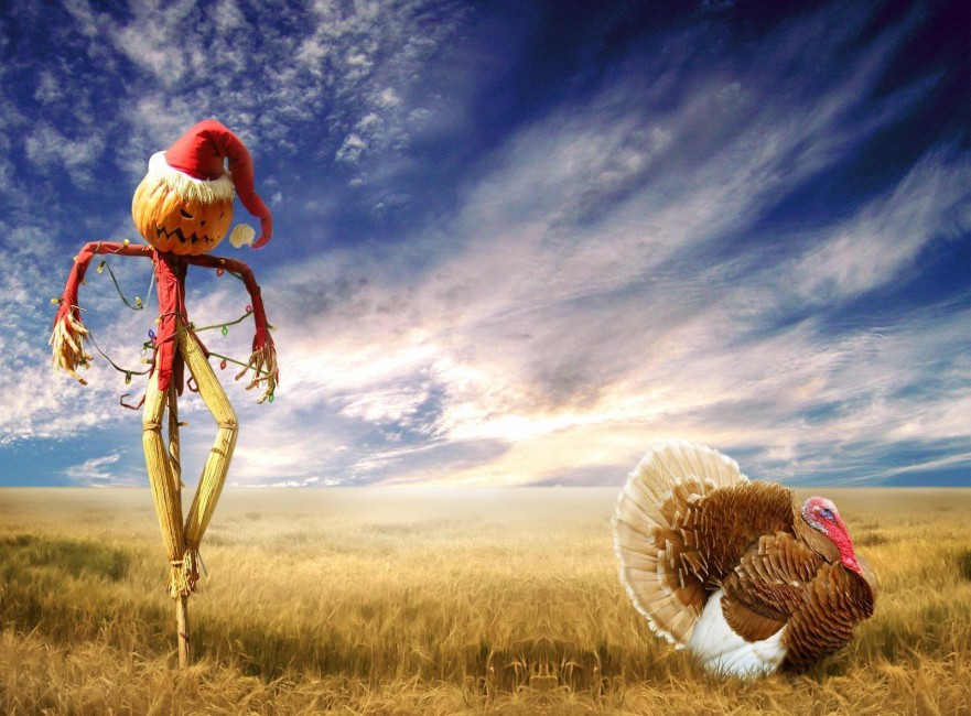 Halloween Holiday Scarecrow Sky Turkey - Ultra Hd Christmas Wallpaper 4k , HD Wallpaper & Backgrounds