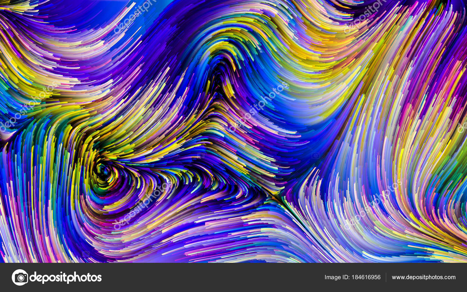 Artistic Abstraction Composed Of Flowing Paint Pattern - Vortex , HD Wallpaper & Backgrounds