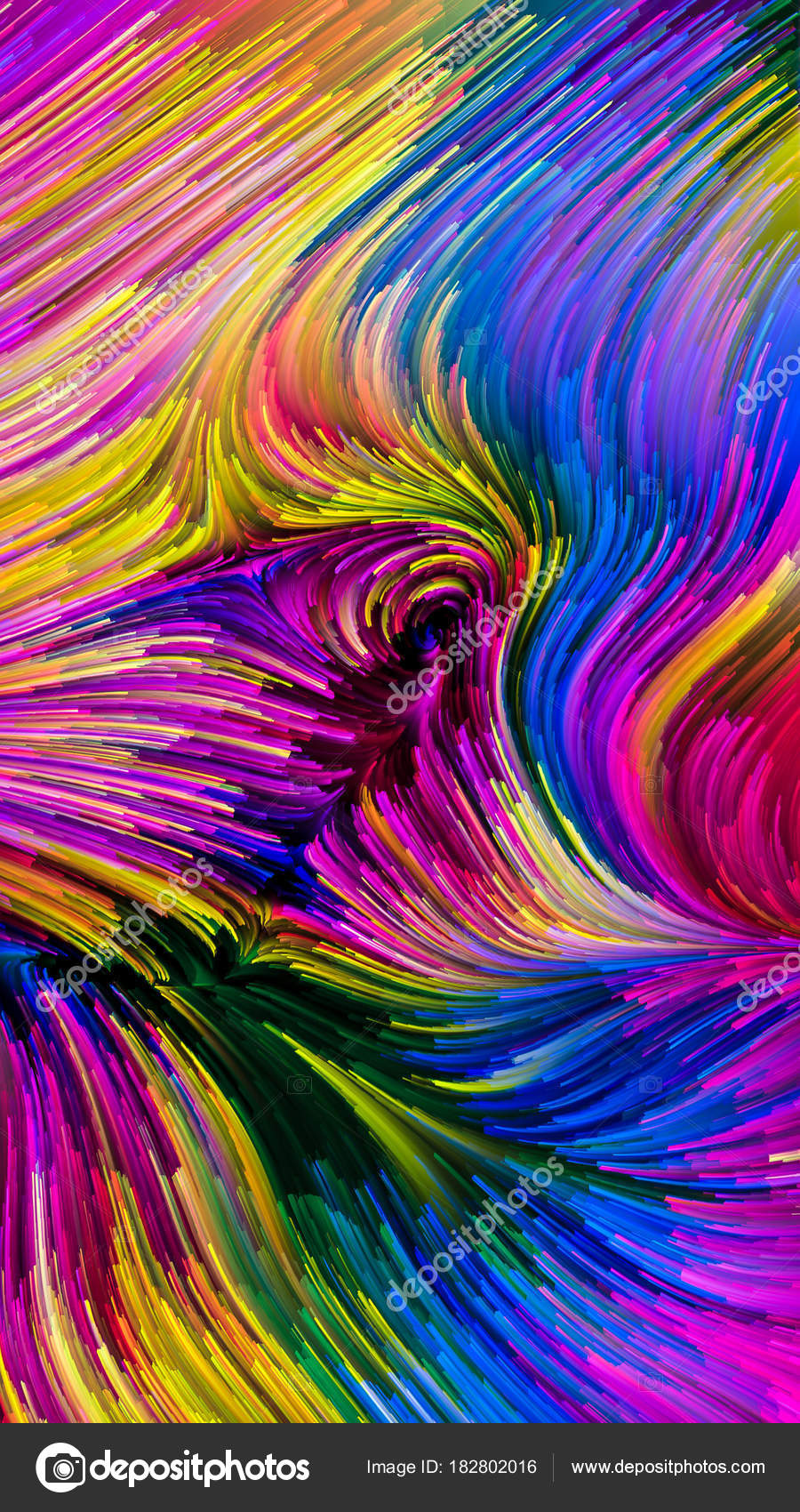 Artistic Abstraction Composed Of Flowing Paint Pattern - Visual Arts , HD Wallpaper & Backgrounds