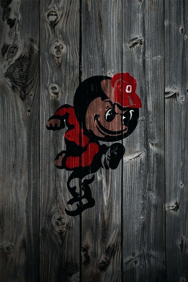 State Buckeyes Alternate Logo 2 Wood 4 Background A - Virginia Tech Phone Backgrounds , HD Wallpaper & Backgrounds