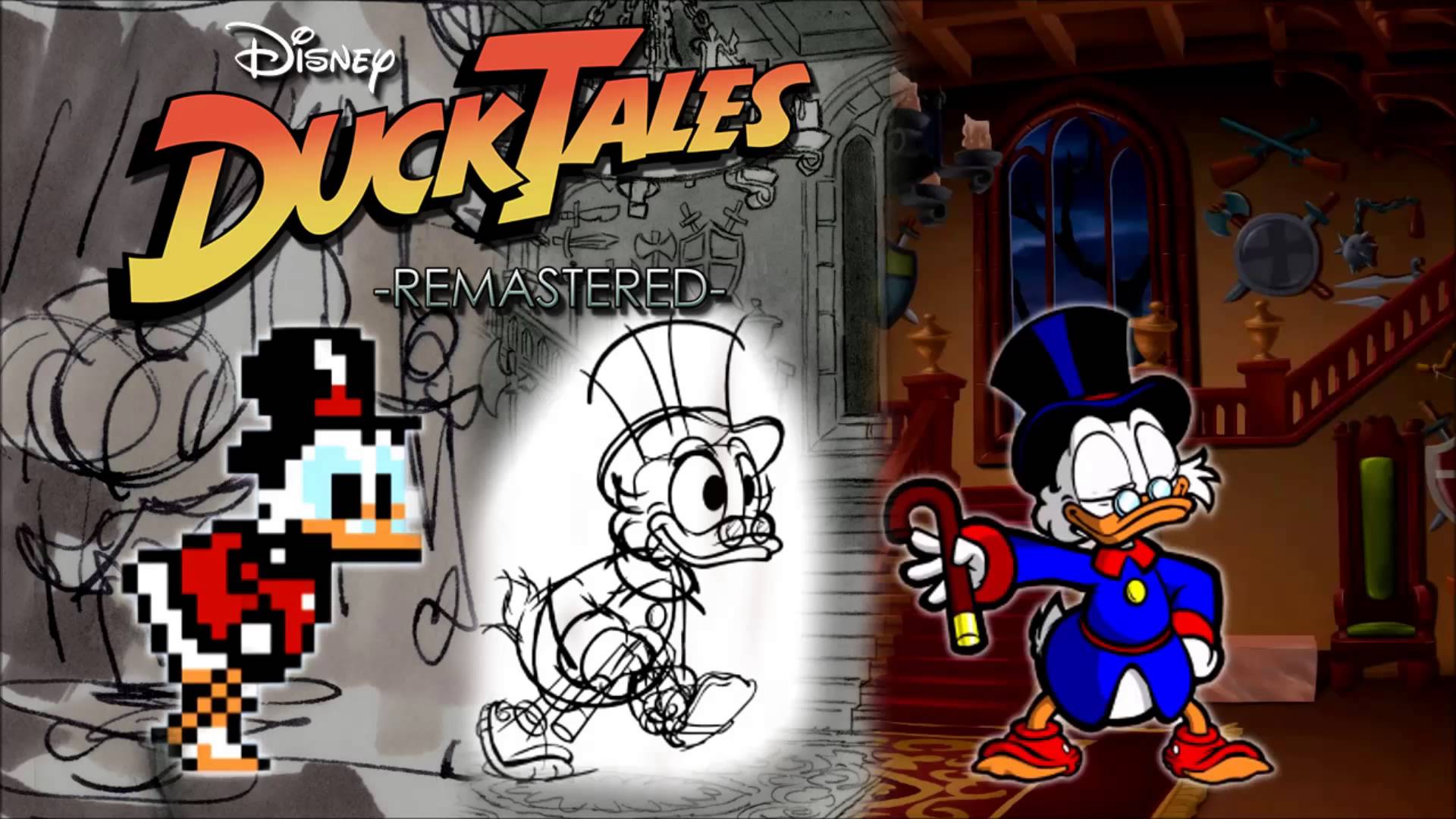 Wallpaper - Duck Tales Remastered Vs Original , HD Wallpaper & Backgrounds