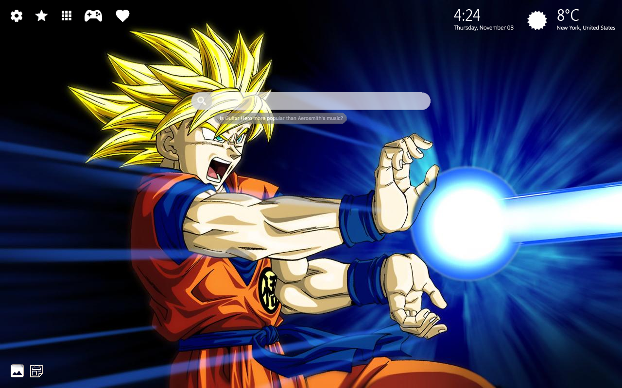 Dragon Ball Z Wallpaper & Dragon Ball Z Super - Dragon Ball Z Goku Blast , HD Wallpaper & Backgrounds