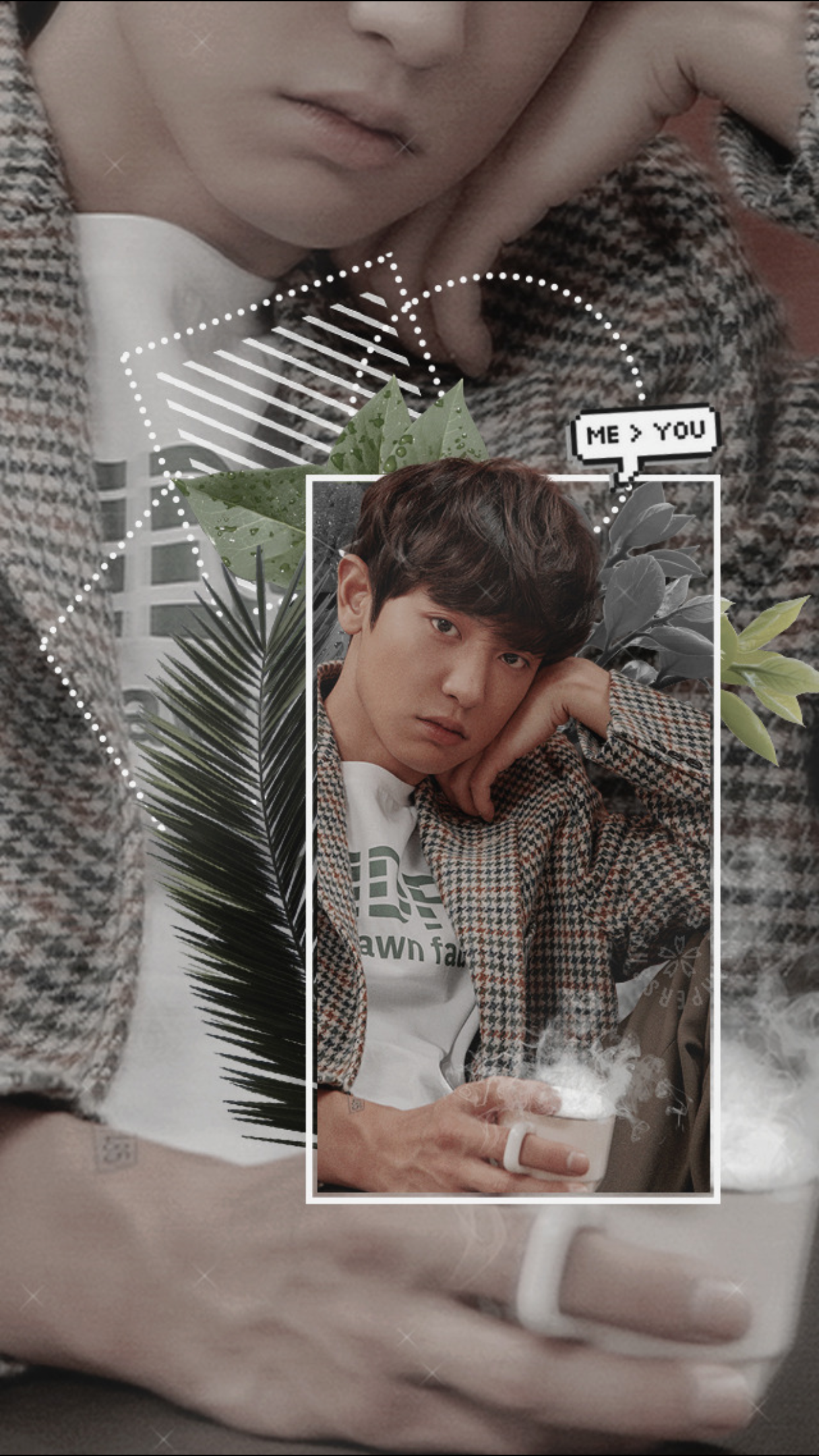 Chanyeol Wallpaper Locked Wallpaper, Teen Wallpaper, - Collage , HD Wallpaper & Backgrounds