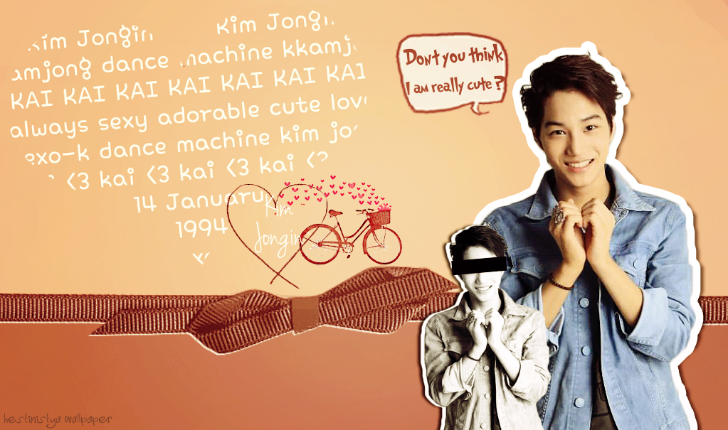 Is This Your First Heart - Jongin Wallpaper Exo Kai Desktop , HD Wallpaper & Backgrounds