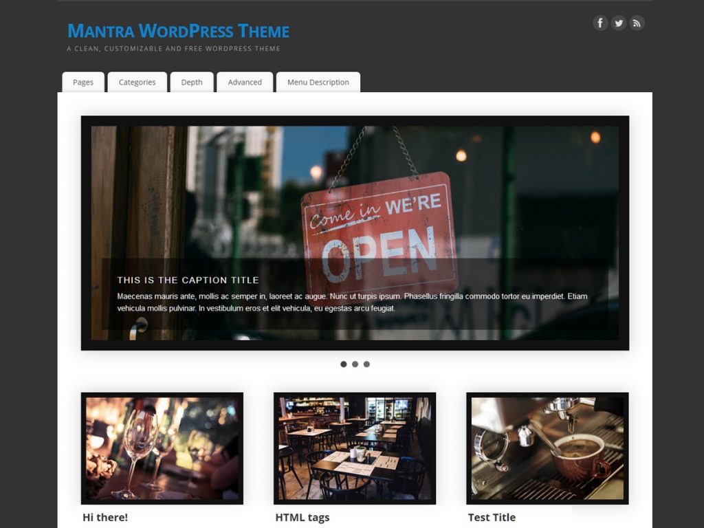 Mantra Is A New Wordpress Theme - Mantra Par Cryout Creations , HD Wallpaper & Backgrounds