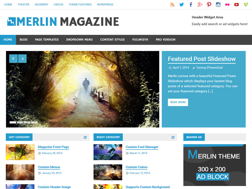 Merlin - Merlin Magazine Wordpress Theme , HD Wallpaper & Backgrounds