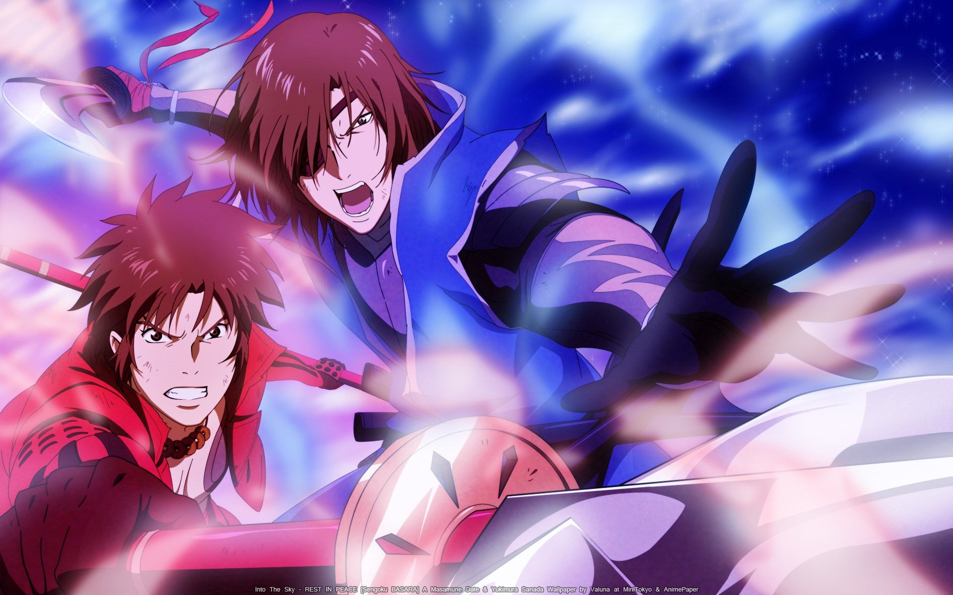 Basara Wallpaper - Sanada Yukimura And Date Masamune , HD Wallpaper & Backgrounds