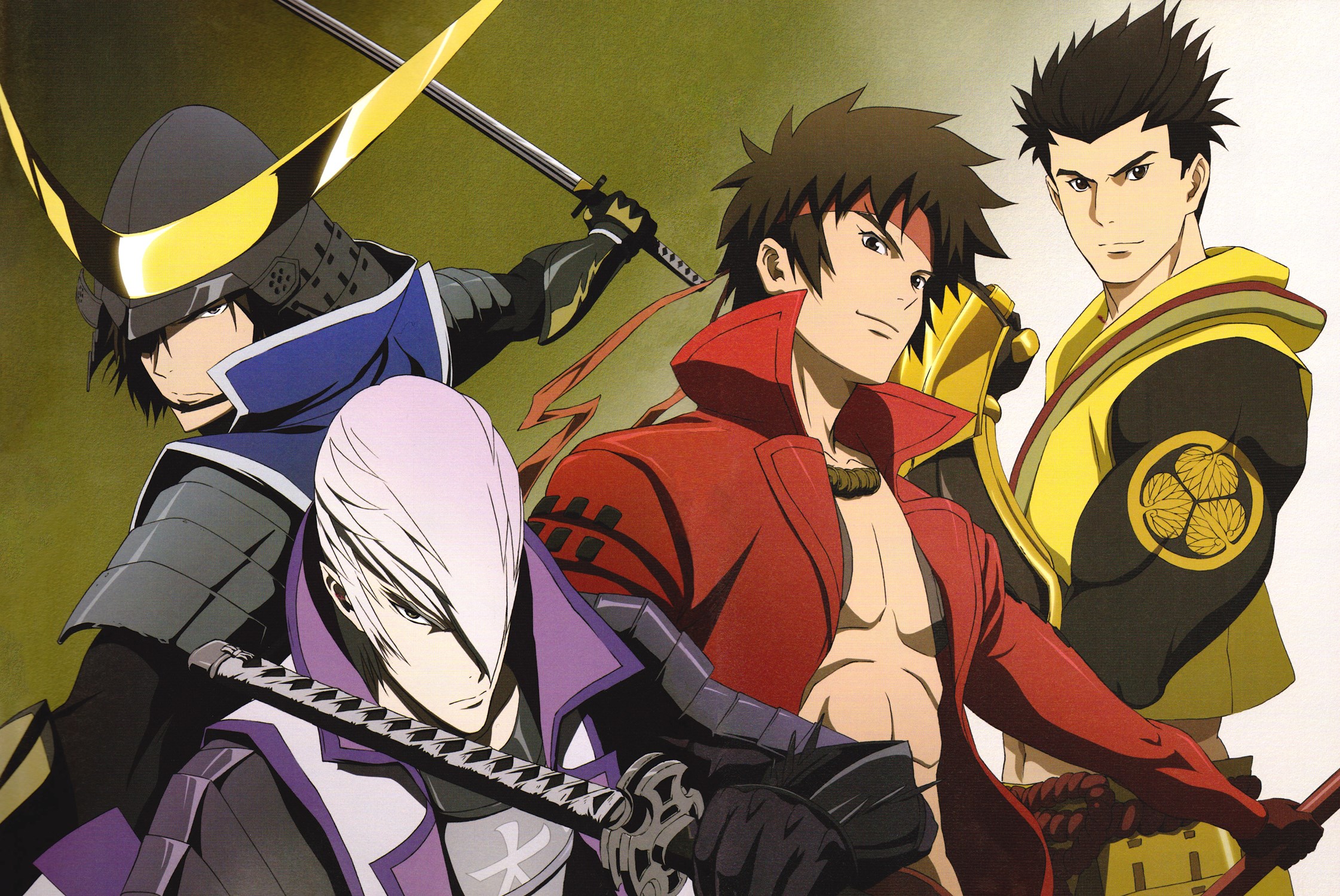 Sengoku Basara - Sengoku Basara Ieyasu Anime , HD Wallpaper & Backgrounds