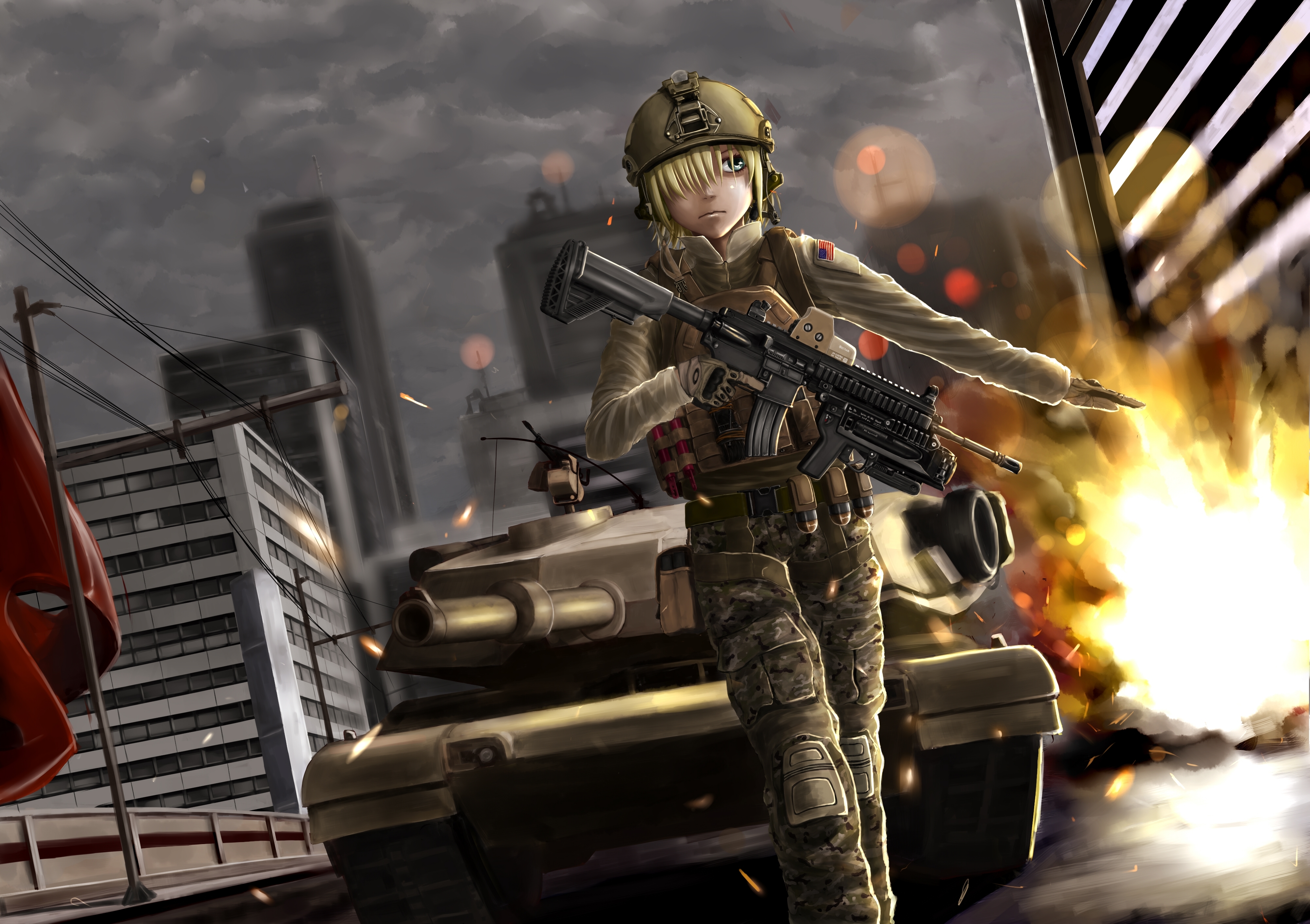 Original 4k Ultra Hd Wallpaper - Anime Soldier , HD Wallpaper & Backgrounds