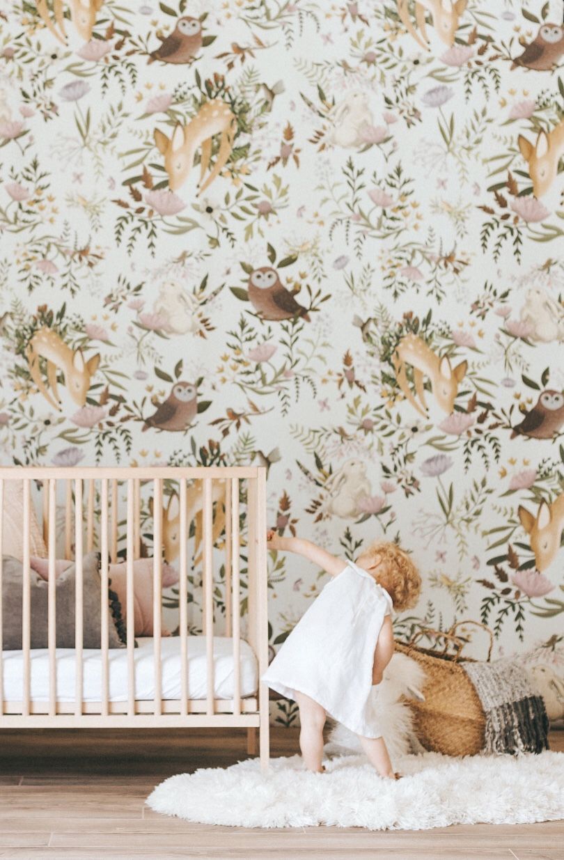 Crown Woodland Duck Egg Wallpaper M1166 > - Woodland Wallpaper Nursery , HD Wallpaper & Backgrounds
