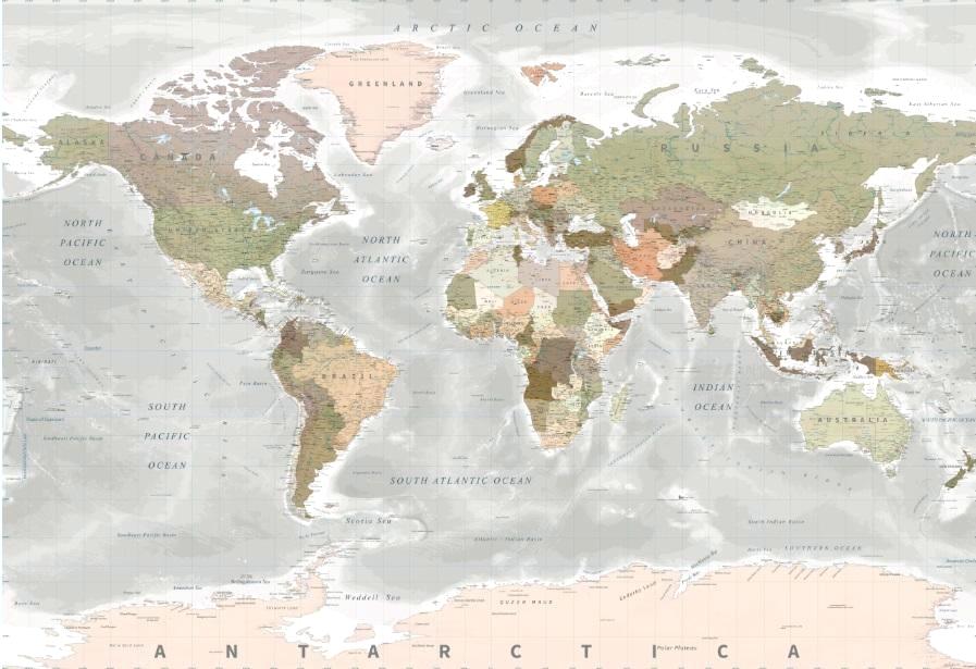 Wallpaper World Map Mural Sepia Grey Childrens Uk Hd - Most Popular Game By Country , HD Wallpaper & Backgrounds