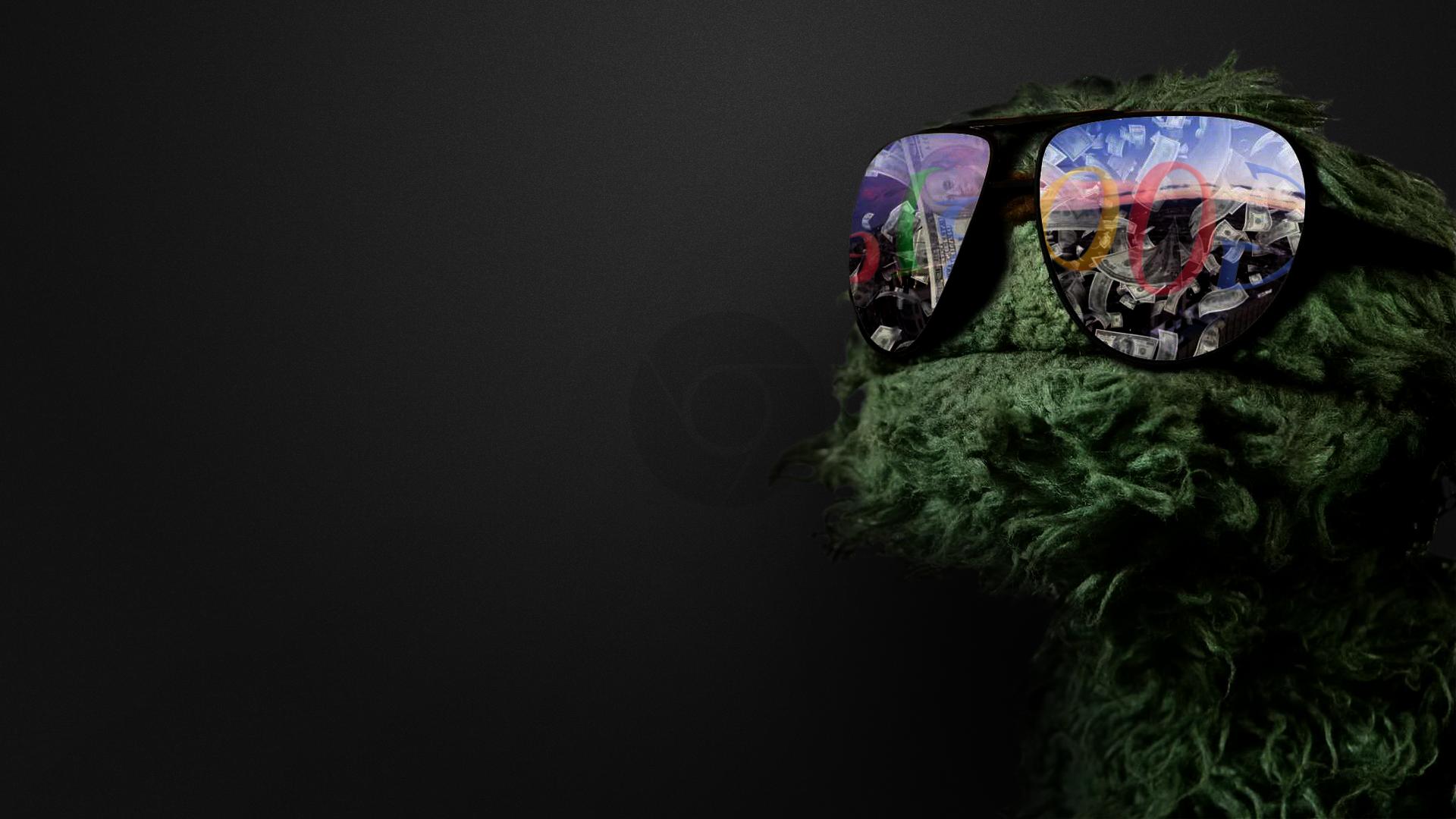 Oscar The Grouch, Google, And Google Chrome Wallpaper - Oscar The Grouch Background , HD Wallpaper & Backgrounds