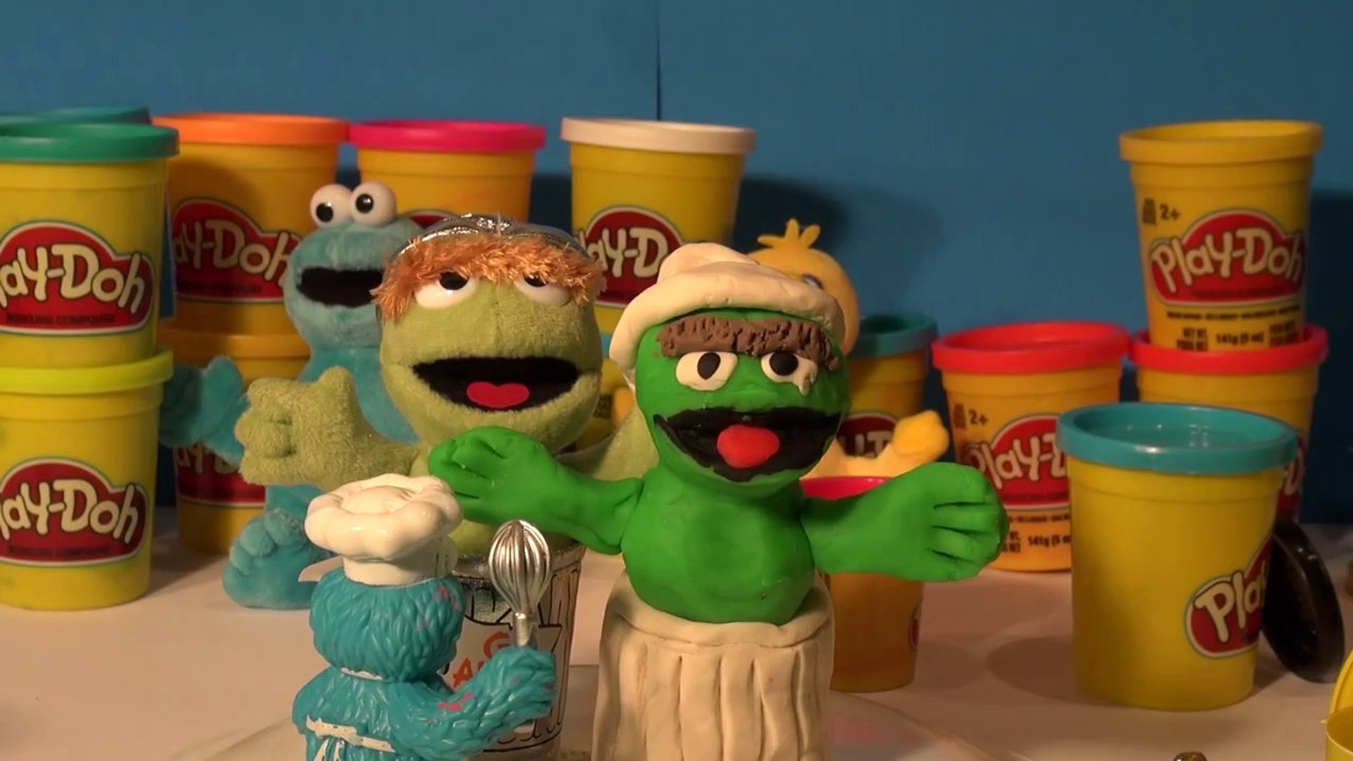 Play Doh Oscar The Grouch From Sesame Street, With - Play-doh , HD Wallpaper & Backgrounds