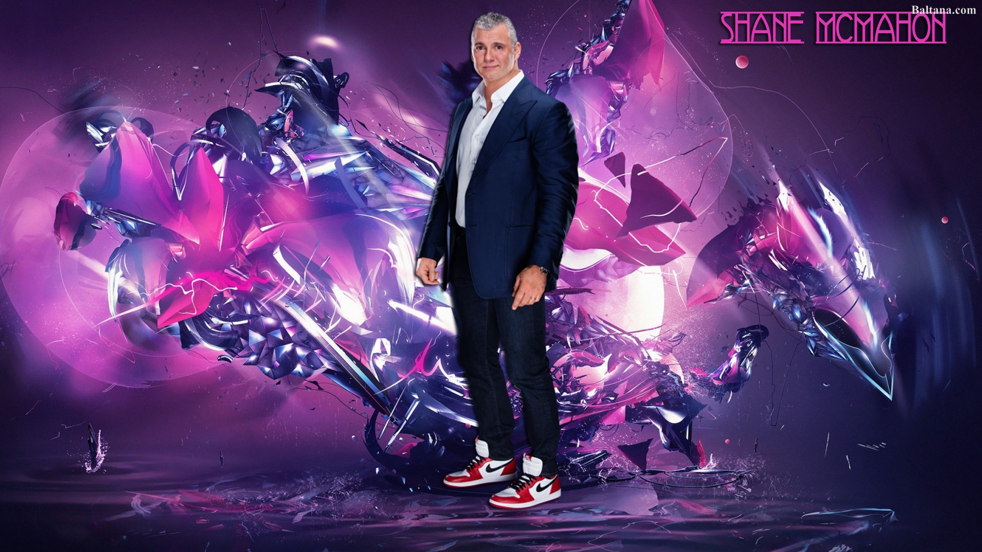 Shane Mcmahon Wallpaper - Purple Futuristic , HD Wallpaper & Backgrounds