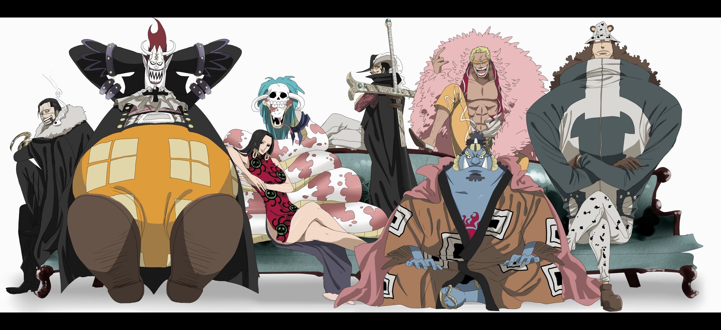 One Piece, Shichibukai, Dracule Mihawk, Crocodile , - Shichibukai One Piece , HD Wallpaper & Backgrounds