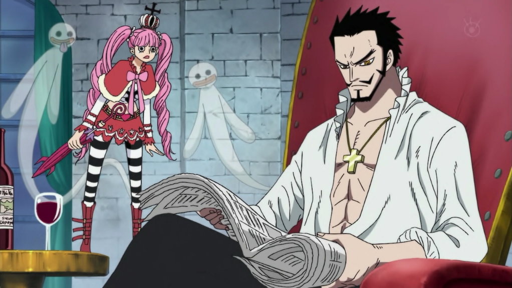 Dracule Mihawk One Piece Wallpaper Anime - One Piece Mihawk Perona , HD Wallpaper & Backgrounds