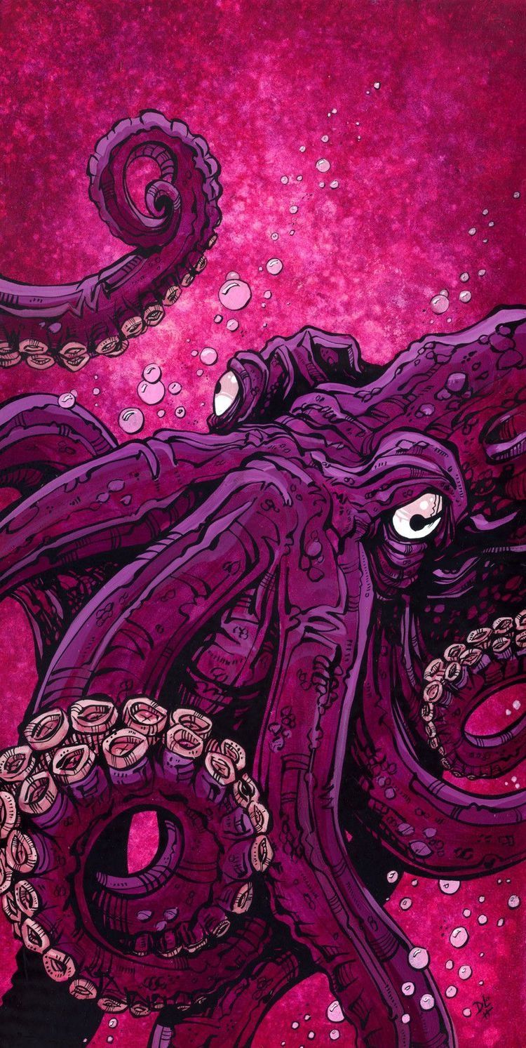 Here Comes The Kraken - Ocean Dweller By David Lozeau , HD Wallpaper & Backgrounds