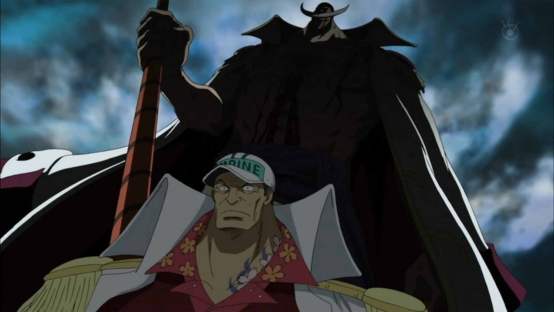 One Piece Whitebeard Wallpaper 1920x1080, - Barba Branca Vs Akainu , HD Wallpaper & Backgrounds