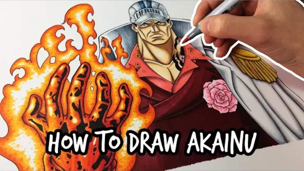 Fleet Comander Akainu - One Piece Akainu Drawing , HD Wallpaper & Backgrounds