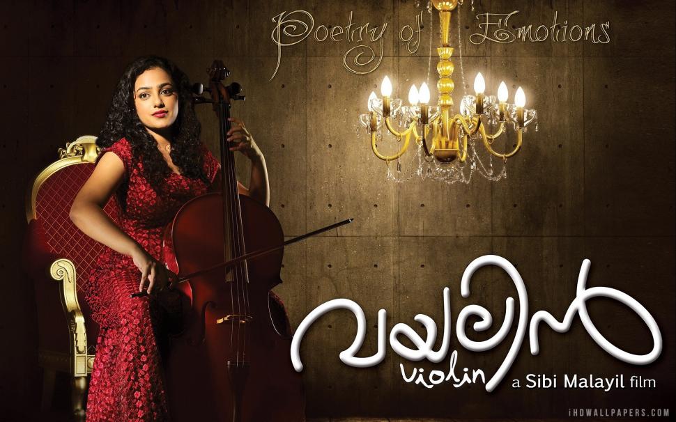 Nithya Menon In Violin Wallpaper - Nithya Menen , HD Wallpaper & Backgrounds