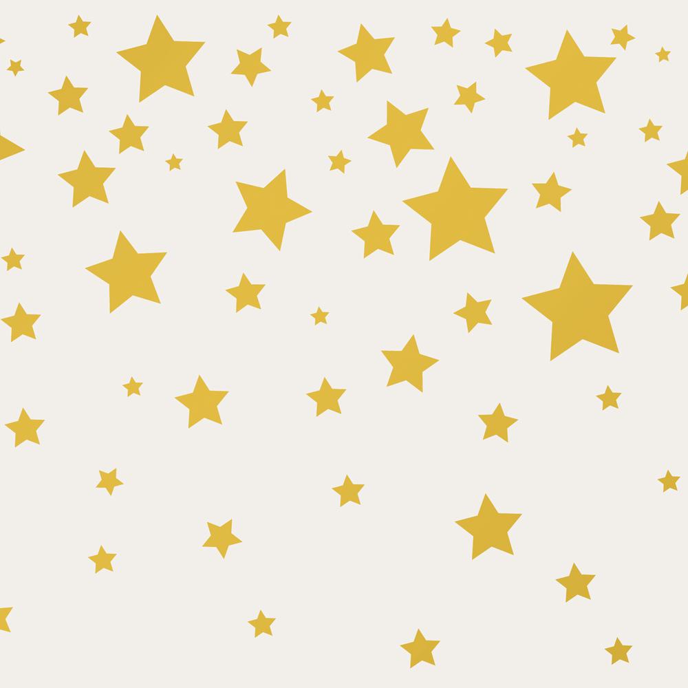 Kids Falling Stars Grey And Metallic Gold Self-adhesive - Falling Stars , HD Wallpaper & Backgrounds
