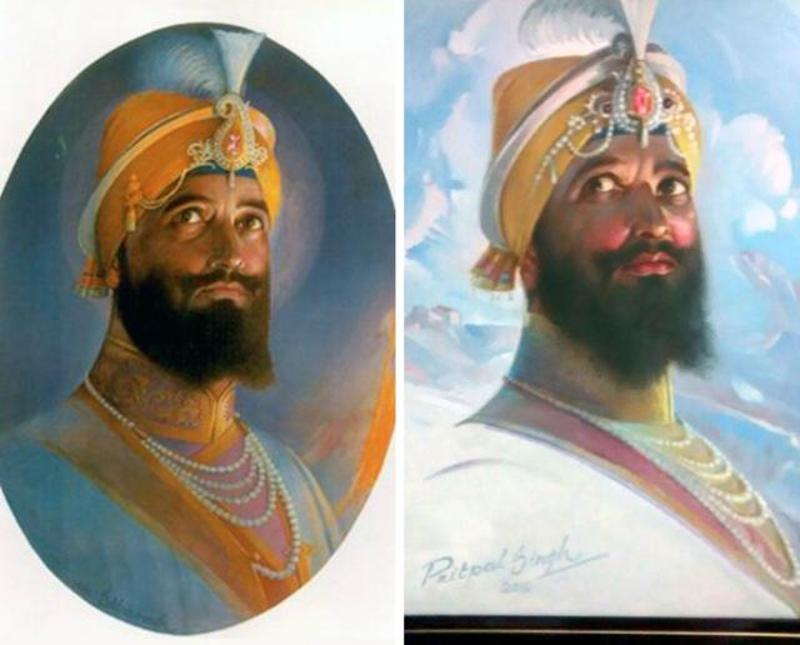 Guru Gobind Singh Sobha Singh - Guru Gobind Singh Painting By Sobha Singh , HD Wallpaper & Backgrounds