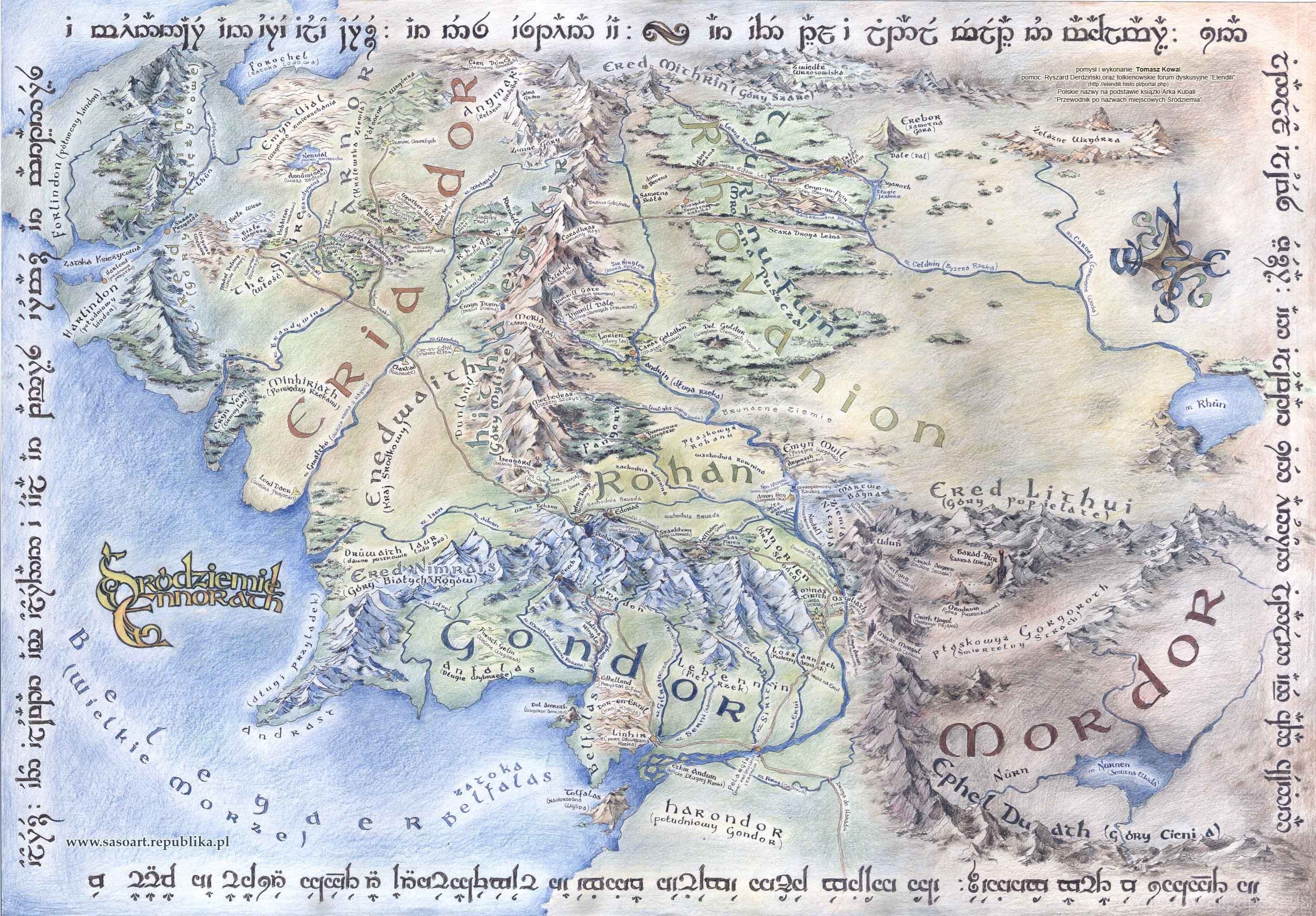 Download Original Size - Middle Earth Map , HD Wallpaper & Backgrounds