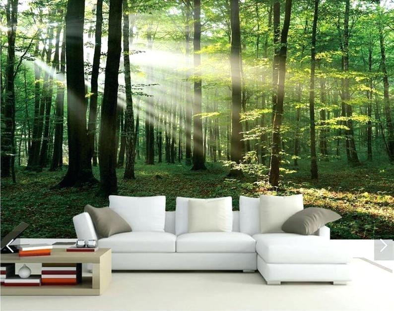 3d Wall Murals Wallpaper India Sun Misty Forest Tree - Galaxy Bedroom , HD Wallpaper & Backgrounds