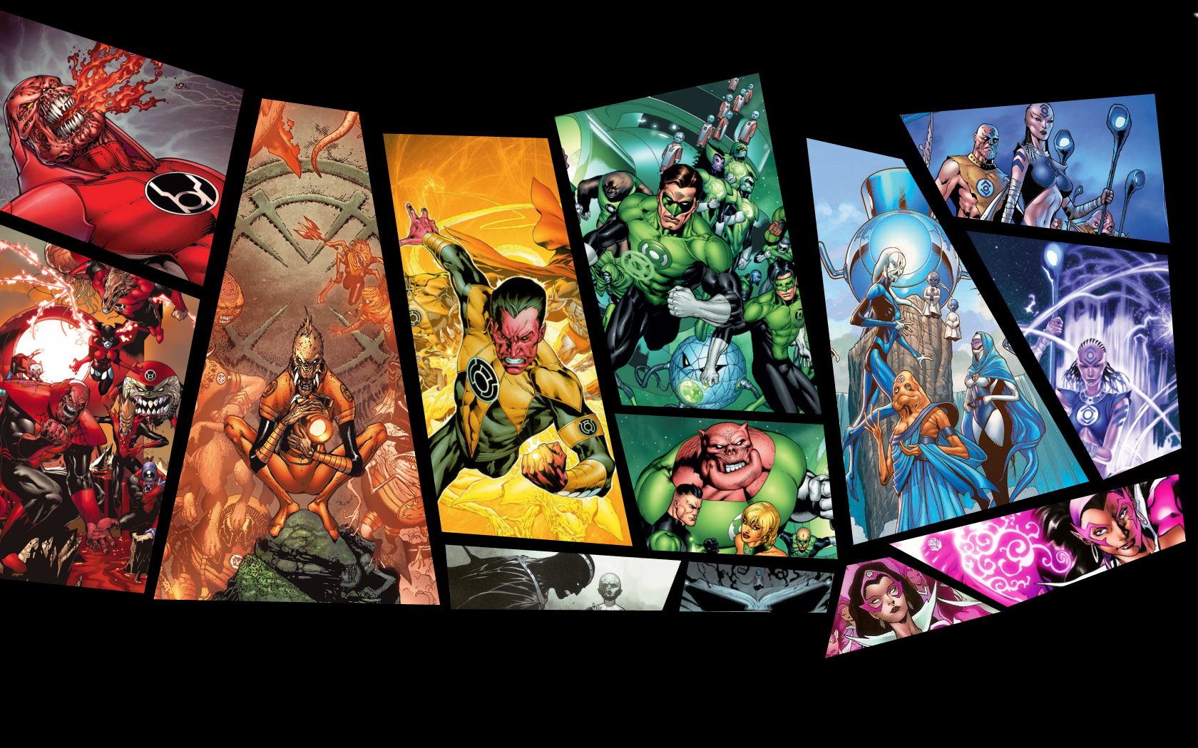 Green Lantern Sinestro Corps Star Sapphire Agent Orange - Red Lantern Corps , HD Wallpaper & Backgrounds