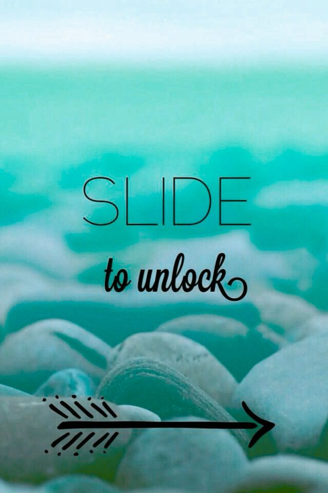 Slide To Unlock Blue Iphone Wallpaper - Ipad Is Locked Slide To Unlock , HD Wallpaper & Backgrounds