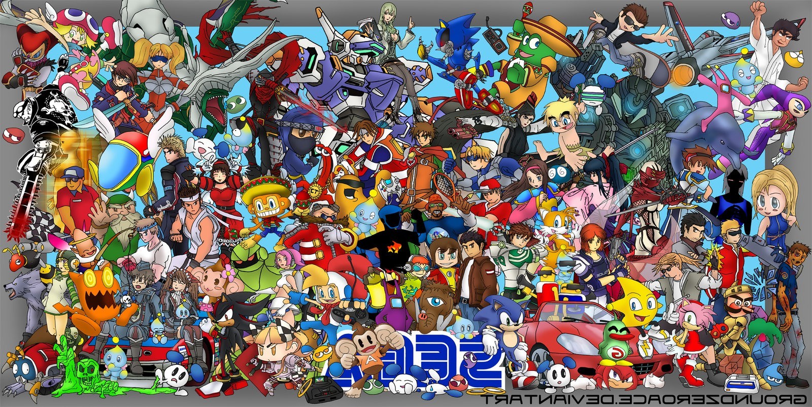 Sega, Video Games, Crossover Wallpapers Hd / Desktop - Sega Crossover , HD Wallpaper & Backgrounds