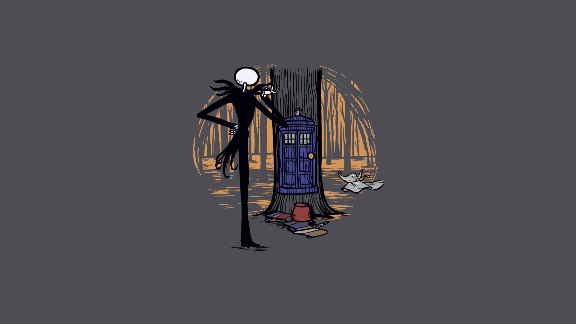 Crossover, The Nightmare Before Christmas Wallpapers - Nightmare Before Christmas Tardis , HD Wallpaper & Backgrounds