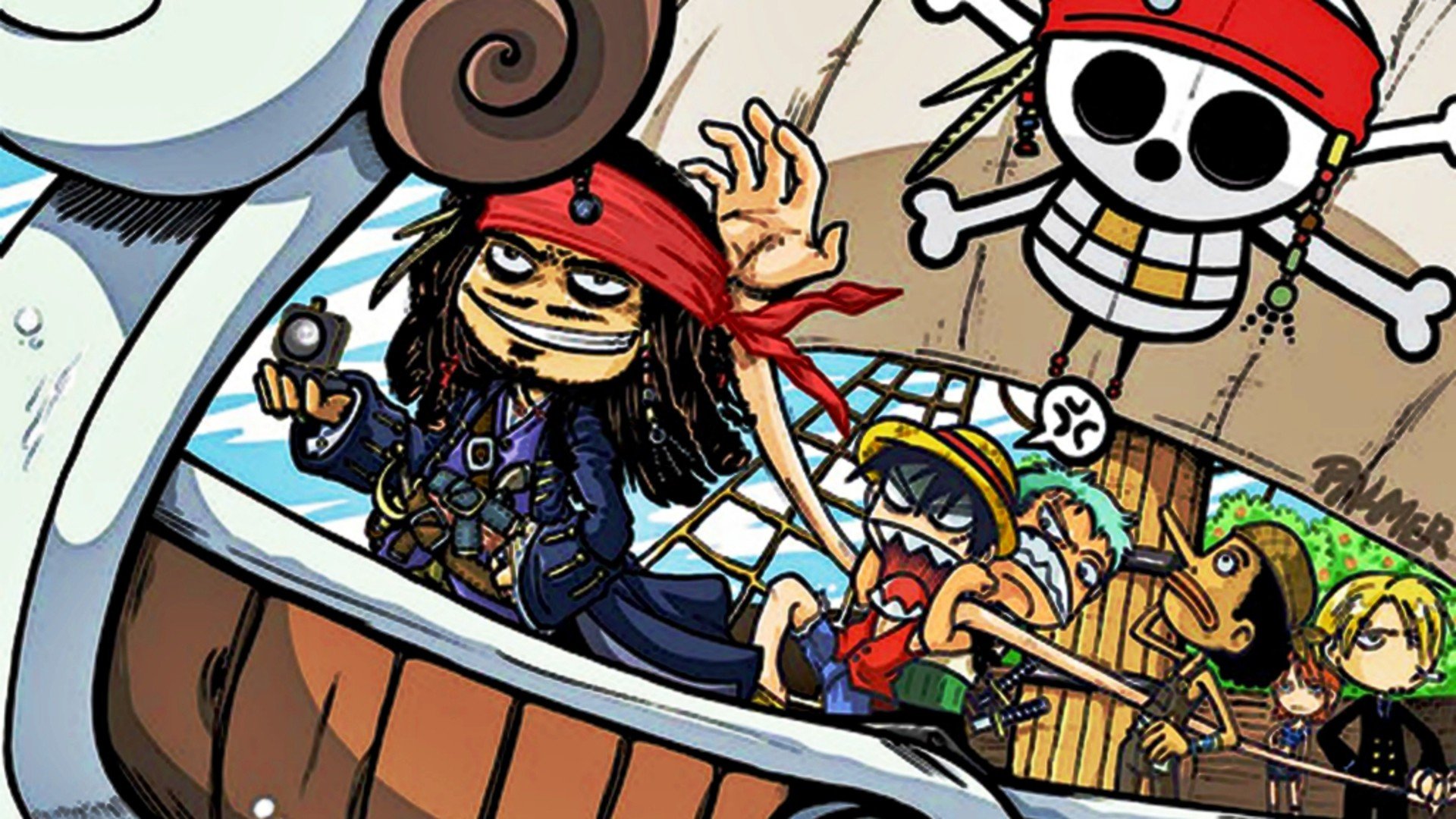 Capitan Jack Sparrow Anime , HD Wallpaper & Backgrounds