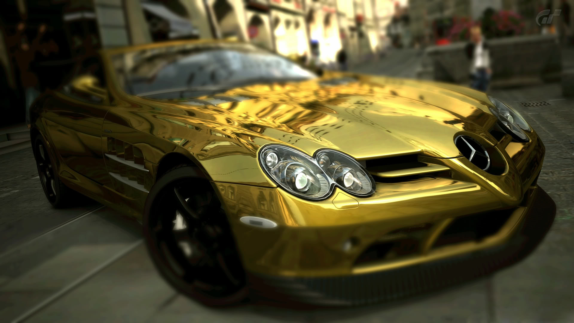 Cool Gold Cars Wallpapers Pc - Mercedes Benz Slr Mclaren Gold , HD Wallpaper & Backgrounds