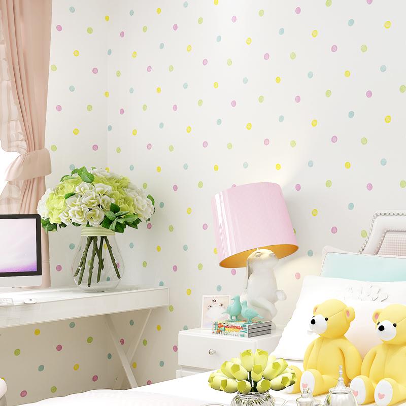 New Arrival Colorful Dots Wallpaper For Kids Rooms - Children Bedroom , HD Wallpaper & Backgrounds