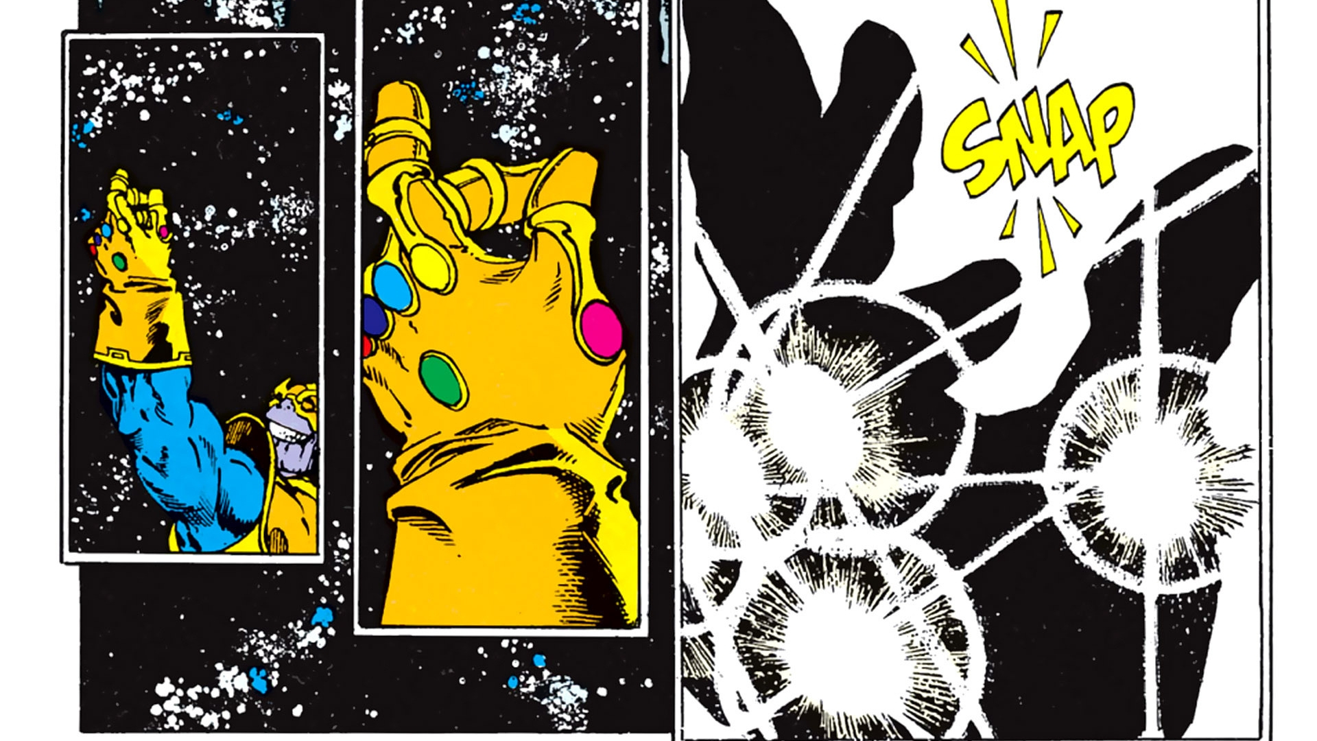 Thanos Snap Wallpaper - Infinity Gauntlet Comic Snap , HD Wallpaper & Backgrounds